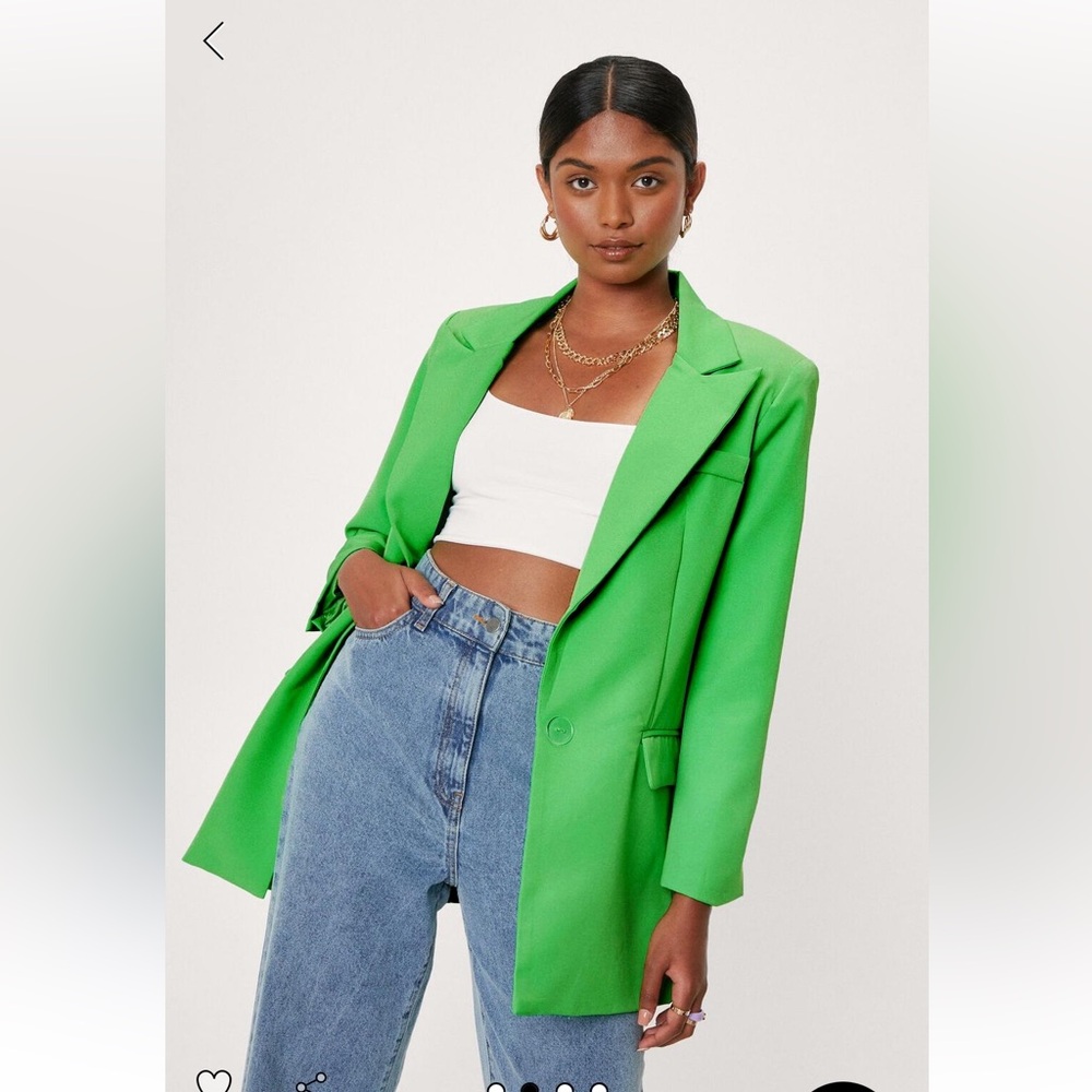 Vibrant green blazer